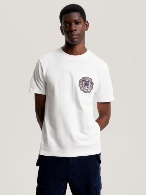 T-Shirt TH Monogram Hilfiger Logo White | | Plaid Tommy