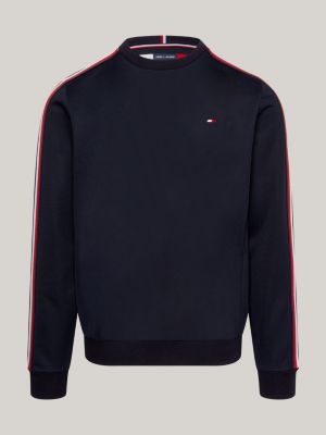 Tommy hilfiger tape best sale sweatshirt navy