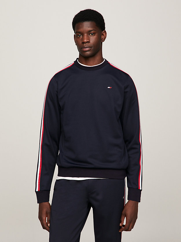 Sport Recycled Signature Tape Sweatshirt | Blue | Tommy Hilfiger