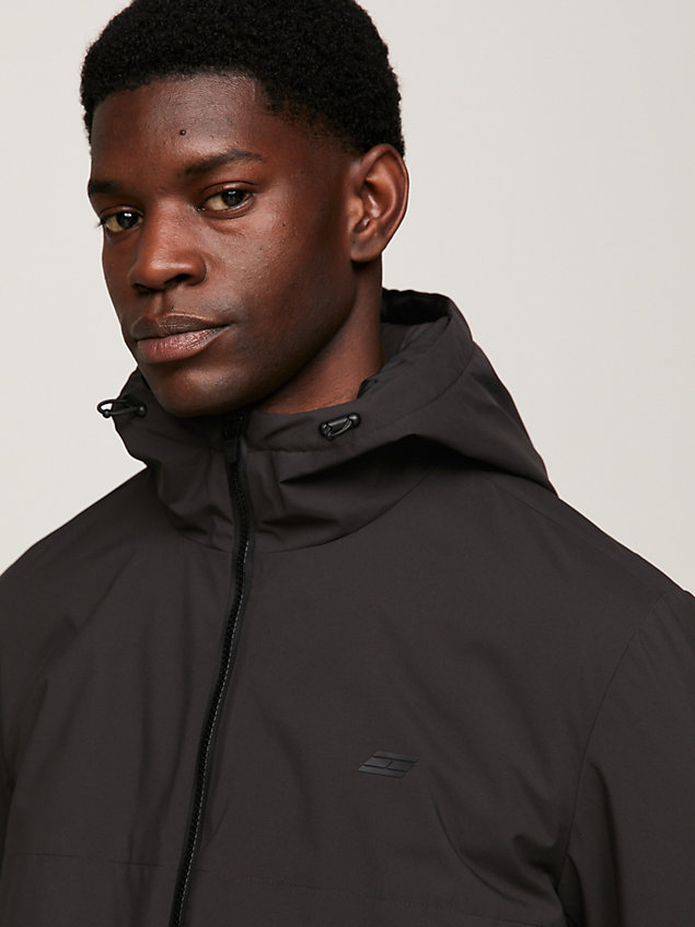 grey sport essential padded hooded jacket for men tommy hilfiger
