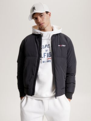 Diktere Regenerativ bagværk Sport Logo Padded Bomber Jacket | GREY | Tommy Hilfiger