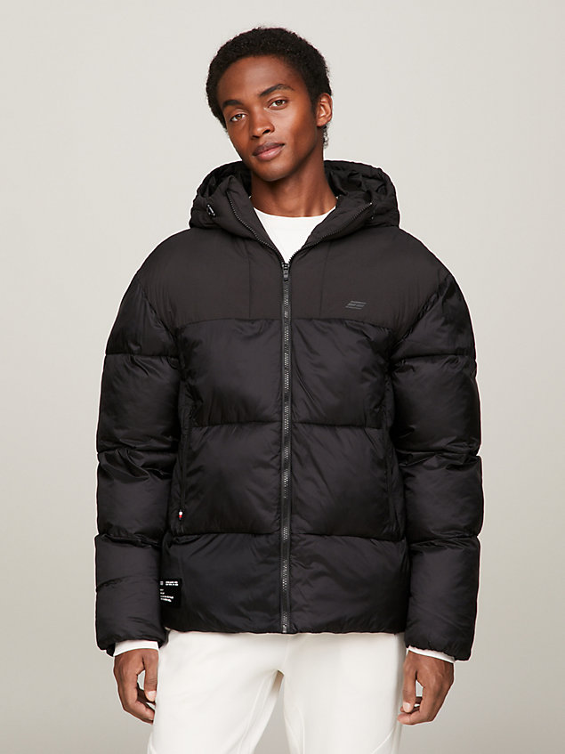 grey sport essential th warm recycled puffer for men tommy hilfiger