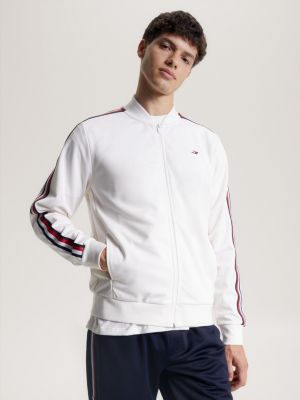 Sport Recycled Zip-Thru Sweatshirt | White | Tommy Hilfiger