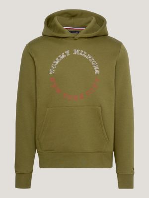 Hilfiger Monotype | Roundel Hilfiger Logo Tommy Green Hoody 