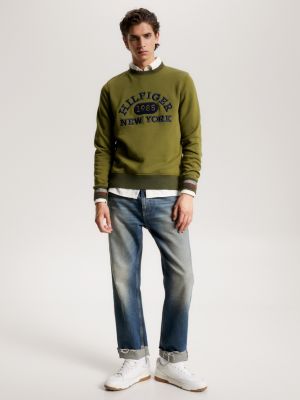 TOMMY HILFIGER - Men's sweatshirt with college logo - Size 