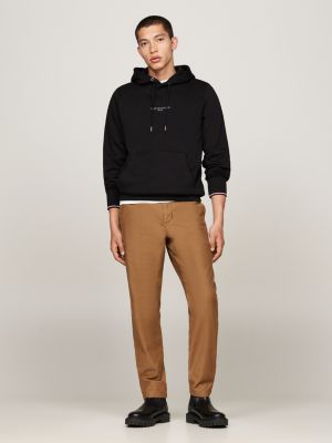 black signature tipped logo hoody for men tommy hilfiger