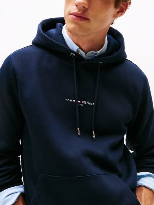 blue tipped cuffs hoody for men tommy hilfiger