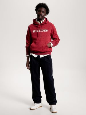 TOMMY HILFIGER: Sudadera para hombre, Rojo