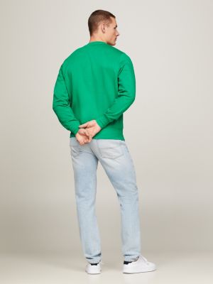 Tommy jeans sales green sweatshirt