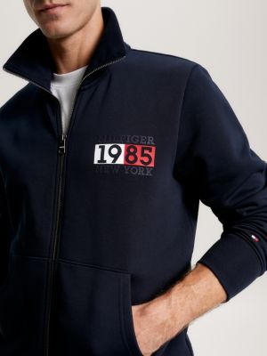 New York Flag Zip-Thru Tommy | Sweatshirt Hilfiger Blue 