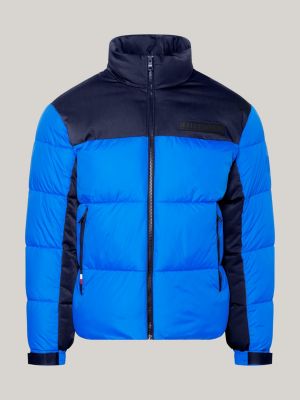 North face blue puffer cheap jacket mens