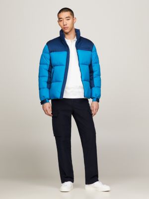 TH Warm Recycled New York Puffer Jacket | Blue | Tommy Hilfiger