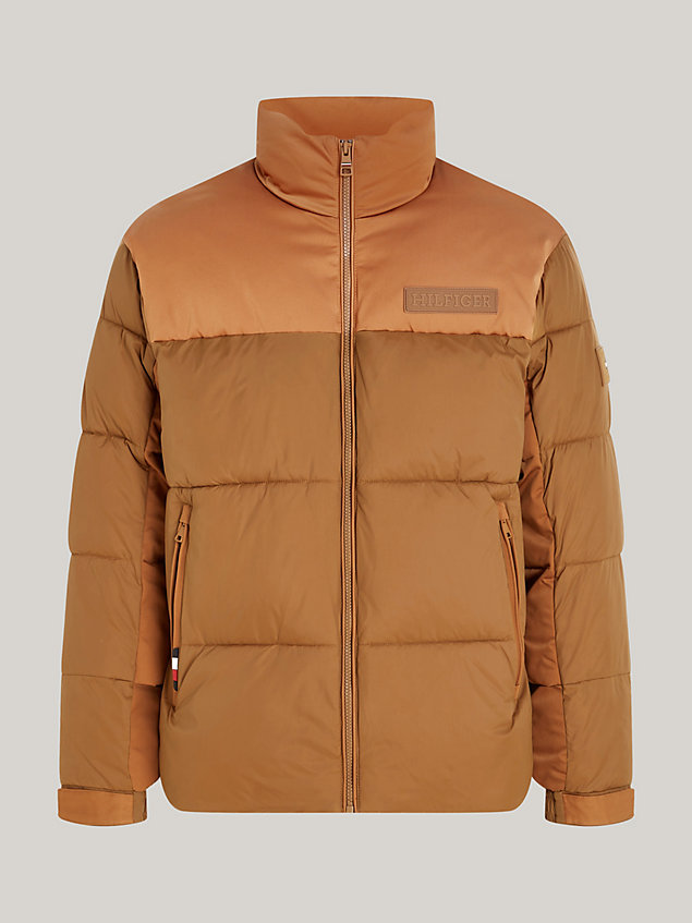 doudoune new york recyclée th warm brown pour hommes tommy hilfiger