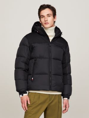TH Warm New York-Puffer-Jacke mit Kapuze | Schwarz | Tommy Hilfiger