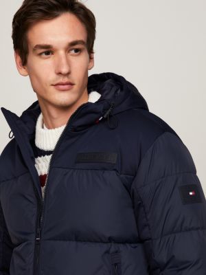 TH Warm Hooded New York Puffer Jacket, BLUE