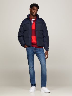 TH Warm Hooded New York Puffer Jacket, BLUE