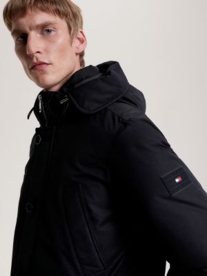 Hooded Padded Rockie Parka | Black | Tommy Hilfiger