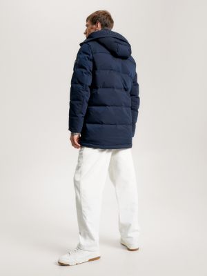 TH Warm Padded Hooded Utility Rockie Parka | Blue | Tommy Hilfiger