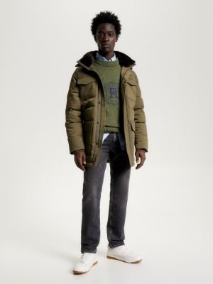 TH Warm Padded Hooded Utility Rockie Parka | KHAKI | Tommy Hilfiger