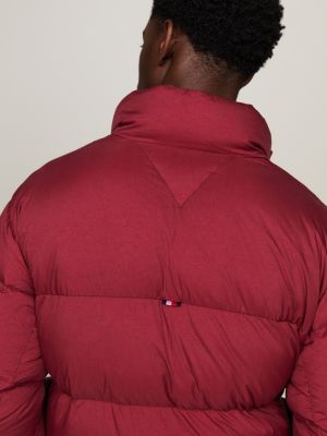 Tommy hilfiger mens hot sale red puffer jacket