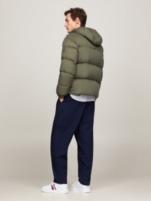 | Hooded Hilfiger Khaki Garment | York New Tommy Jacket Dyed Puffer