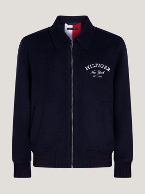 Tommy hilfiger deals textured baseball jacket