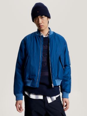 TH Warm Water Repellent Bomber Jacket Blue Tommy Hilfiger