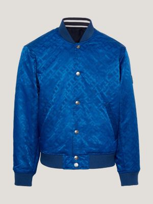 TH Warm Reversible Recycled Bomber Jacket, BLUE