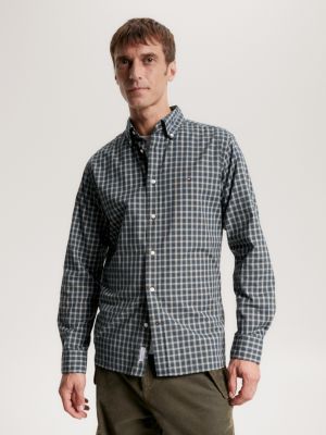 Micro | Hilfiger Tommy Tartan Regular | Fit Green Shirt