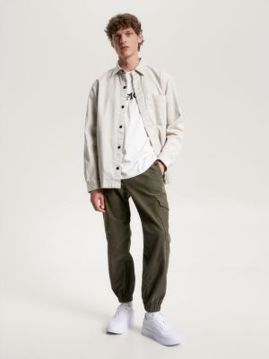 Twill Relaxed Fit Overshirt | Beige | Tommy Hilfiger