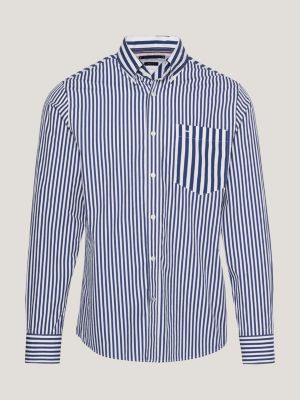 Camisa Rayas Tommy Hilfiger M-Birgen azul hombre - M 