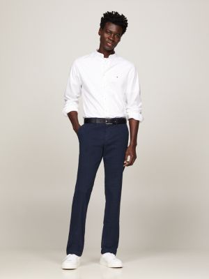 blue denton straight fit chinos in stückfärbung für herren - tommy hilfiger