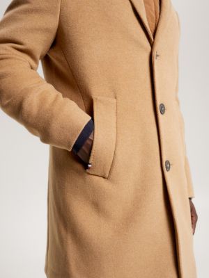 Tommy hilfiger camel wool on sale coat