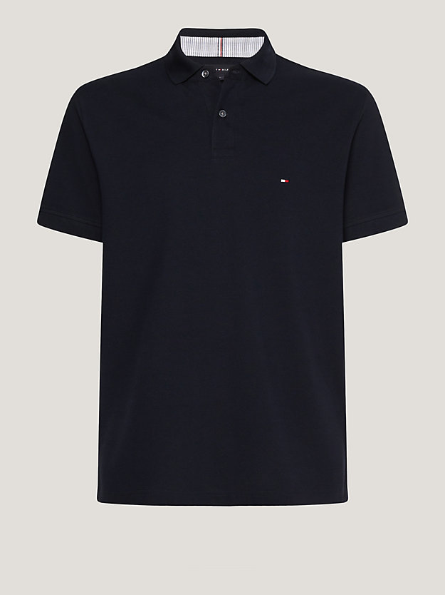 Plus 1985 Collection Flag Embroidery Regular Fit Polo | BLUE | Tommy ...