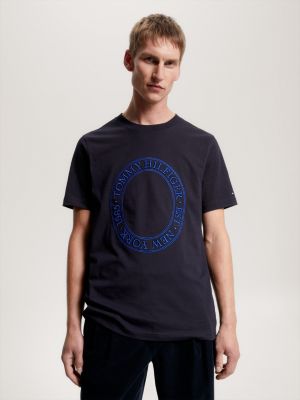 Tommy Hilfiger HERITAGE CREW NECK GRAPHIC TEE - T-shirt con stampa -  midnight/blu scuro 