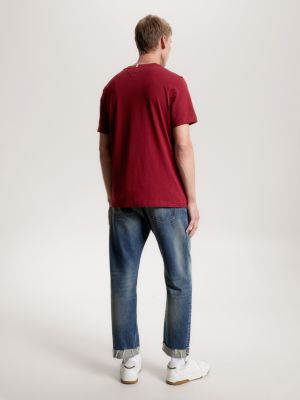 Logo Embroidery TShirt Red Tommy Hilfiger