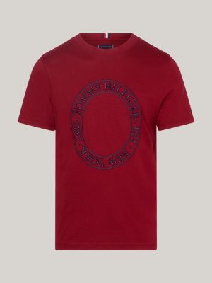 Camiseta Tommy Hilfiger Bordado THM0MW29895 Vermelho