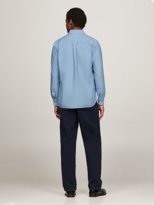 Natural Dye Regular Fit Oxford Shirt | Blue | Tommy Hilfiger