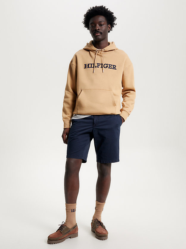 Hilfiger Monotype Embroidery Archive Fit Hoody | KHAKI | Tommy Hilfiger