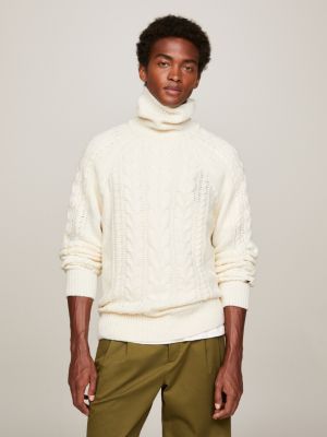 Mens white tommy store hilfiger jumper