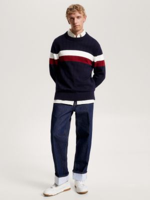 Tommy hilfiger relaxed clearance stripe sweatshirt