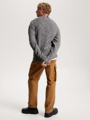 Merino wool mock turtleneck on sale sweater