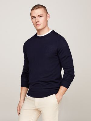 Fine Merino Wool Crew Neck Jumper