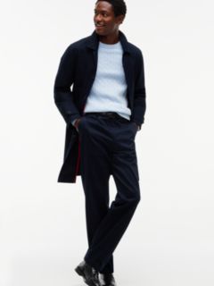 Cable Knit Crew Neck Jumper — Blue 2