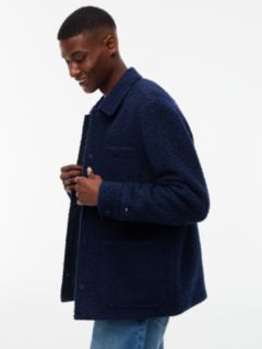 Cable Knit Crew Neck Jumper — Blue 3