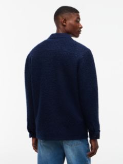 Cable Knit Crew Neck Jumper — Blue 4