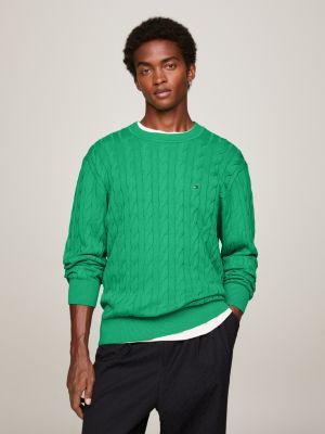 Green tommy best sale hilfiger jumper