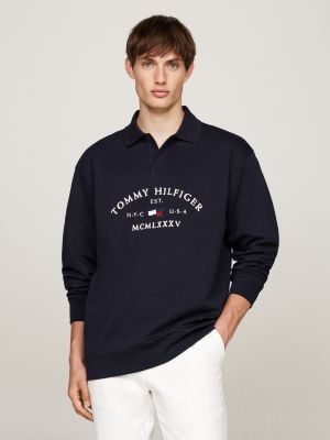 Mens long sleeve tommy hilfiger polo best sale