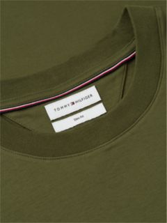 Flag Embroidery Slim Interlock Knit T-Shirt — Green 6