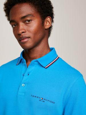 Mens tommy hilfiger outlet long sleeve polo